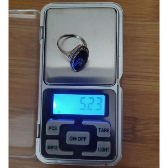 Vintage Onyx Diamond Filigree Ring 10k White Gold Size 7.75 - Picture 12 of 12